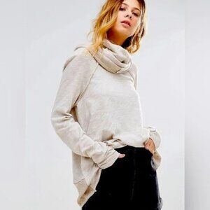 Free People Beach Women's Cowl Neck Cocoon Pullover Size XS / Small